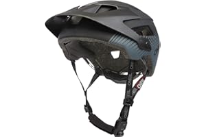 O'NEAL | Casco da Mountain Bike | All-Mountain | Prese d'aria per il raffreddamento, imbottiture lavabili, standard di sicurezza EN1078 | Casco Defender Grill V.22 | Adulto | Nero Grigio | Taglia XS-M