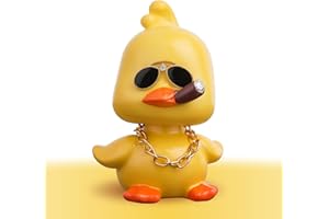 KIAYOO Wackelfigur, Auto Deko Niedliche Gelbe Ente Armaturenbrett Dekorationen Interieur Autozubehör Wackelkopf Car Geschenk für Ihn Sie Männer Frauen Freunde Freund Geburtstag Weihnachten