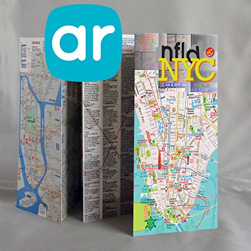 Book's Cover ofNew York Guide avec les sites majeurs et plan  AR Realite Augmente