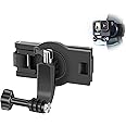 DELFINO Backpack Strap Mount Adjustable Camera Shoulder Mount, Which Compatible with GoPro Hero 9 8 7 6 5 4 Black, Session, Insta 360 One R, DJI Osmo Action and Most Action Camera