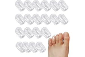 OSUWLSI 20 pièces de protection en silicone pour petits orteils, protection d'embout, embout, rembourrage d'orteil, pansement d'orteil, protection anti-ampoules
