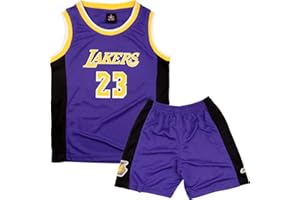 DaceStar Basketball Trikot Kinder, Basketball Kleidung Kinder, Basketball Trainings Ärmellos Trikot und Short, Jungen Basketball Trikot, Kinder Basketball Trikot Set für 4-14 Jahre