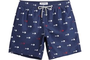 MaaMgic Short de Bain Homme Maillot 2-in-1 Séchage Rapide Slip Doublure pour Vacances sur la Plage Sport Surf