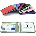 CKB LTD Disabled Badge Holder Wallet for Car Blue Badge Soft PU Leather Protector Disability Parking Permit Protective Cover (Sage Green)
