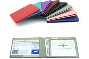 CKB LTD Disabled Badge Holder Wallet for Car Blue Badge Soft PU Leather Protector Disability Parking Permit Protective Cover (Sage Green)