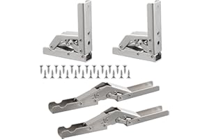 Moendergo 4 składane wsporniki składane, do dużych obciążeń, zawiasy składane, czarne, składane wsporniki regałowe, składane wsporniki do blatów stołowych