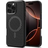 Spigen iPhone 16 Pro Max ile Uyumlu MagSafe Kılıf Core Armor Mag Fit &Uuml;st D&uuml;zey Koruma Dokulu Y&uuml;zey Siyah Kapak - ACS08024 (Sp