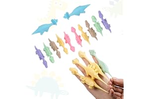 ENITMOR Schleuder Dinosaurier Spielzeug, Schleuder Dinosaurier Finger Spielzeug, Lustige Fliegende Dinosaurier Schleuder Spielzeug, Schleuder Dino Mini Gummi Fliegen Dinosaurier Spielzeug für Kinder Geschenk