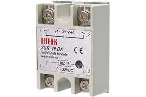 SSR-40DA Solid State Relais AYWHP SSR Relais Halbleiterrelais SSR 40DA Einphasen Halbleiterrelais Eingang 3-32V DC Ausgang 24-380V AC