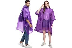 GUKOY Regnponchos regnrockar för vuxna återanvändbara