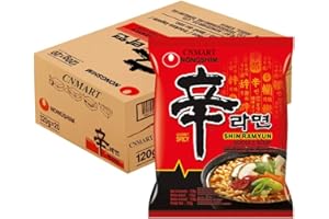 CNMART Nong Shim Shin Noodle Ramyun, Gourmet Picante Picante, Confezione da 20 Oz