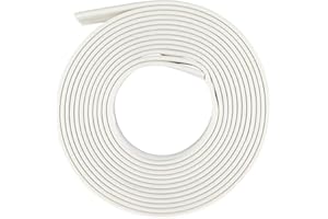 Unifizz Gaine thermorétractable 16 mm de diamètre 26 mm de largeur plate Rapport 2:1 Tube rétractable Gaine de câble 1 m - Blanc