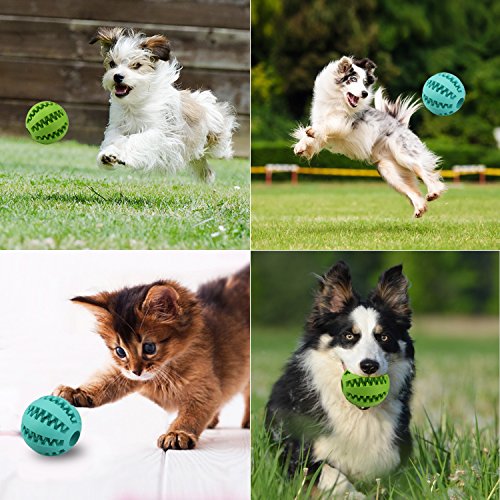 MixMart-Natural-Rubber-Dog-Toy-Balls-26in-with-Minty-Scent-2-Pack-Grass-GreenMint-Green
