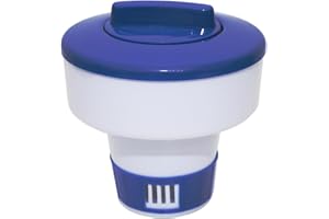 HAF® Pool Dosierschwimmer/Dosierer für 200g Chlor & Brom Tabletten I Optimale Poolpflege durch regulierbare Dosieröffnung in 4 Stufen je nach Dosiermenge I Chlorschwimmer für Schwimmbad & Whirlpool