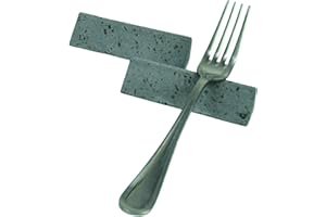 ETNA STONE&DESIGN Poggiaposate in Pietra Lavica dell'Etna, accessorio di design per la tua tavola. Idea regalo. Set da 6 pezzi