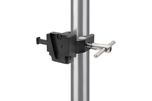 CHIKONI V-Mount Lock-Akkuadapter mit Klemme für Lichtstativ-Stativ, Schnellwechselplatte für Sony BP/FXLION V-Mount-Akku, kompatibel mit DSLR-Kamera-Rig, Rohr/Stativ/Haken, 15–55 mm