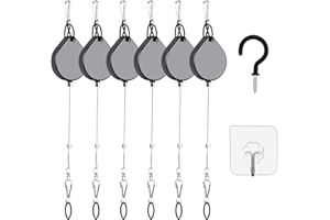 Xingsiyue VR Câble Crochet La Gestion Plafond Rétractable Suspension Titulaire Poulie pour Oculus Rift S/HTC Vive/Vive Pro Virtual Reality/PS VR/Microsoft Mr/Samsung Odyssey