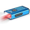 TrustFire Mini Torch Key Ring, 2 in 1 Torch Red Light 5 Light Modes LED Torch Small Torch for Camping, Hiking, Night Vision, Night Fishing, Emergency Blue