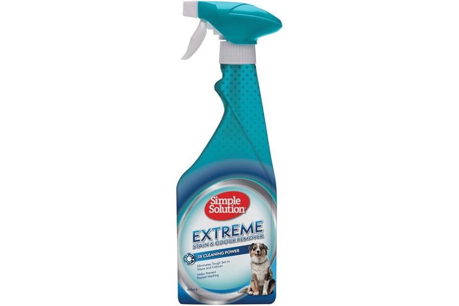 Simple Solution Extreme Dog Stain and Odour Remover, Enzymatic Cleaner with 3X Pro-Bacteria Cleaning Power - 500ml