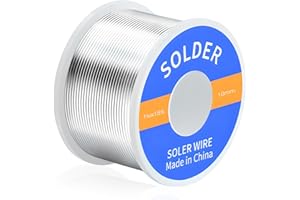 GALAMAX 1.0mm 100g Solder Wire, Soldring Flux Rosin Core Solder Wire, Low Melt Solder Tin Wire for Electrical Soldering Electronic Components Repair and DIY