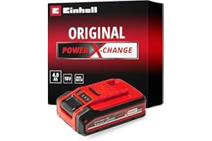 Einhell Power X-Change Plus 18V, 4.0Ah Lithium-Ion Battery - 2nd Generation, Extra Power For Intensive Operation - Universally Compatible With All Einhell PXC Power Tools And Garden Machines
