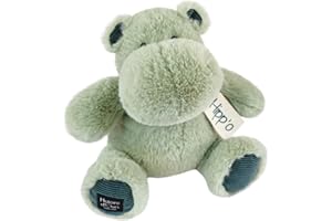 Histoire d'Ours - Peluche Hippopotame - Hippo - Amande - 25 Cm - Peluche Douce et Mignonne pour les Calins - Idée Cadeau de Naissance et Anniversaire pour Fille et Garçon - L'HIPPO - HO3209