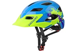 Exclusky Casques Vélo Enfants Protecteur de Sécurité Cyclisme Planches à roulettes Sport pour Enfants 50-57CM (Âge 5-13 Ans)
