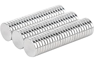 WISESURF 60 PCS Small Strong Magnets, 10X2mm Round Neodymium Magnets for Whiteboards, Fridge, Crafts & DIY