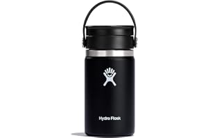 HYDRO FLASK - Kaffethermos 354 ml (12 oz) - Vakuumisolerad resemugg i rostfritt stål med läckagesäkert Flex Sip Lock - Termos