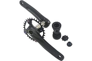 GANOPPER 170mm Crankset 30T 32T 34T 36T 38T Single Speed Mountain Bike Cycling Road Bike Crank Arm Set