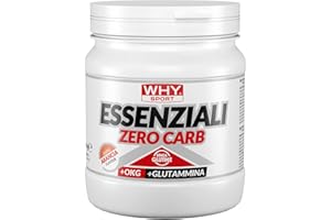 WHY SPORT ESSENZIALI ZERO CARB - Aminoacidi Essenziali con Vitamina B6 e Glutammina - Gusto Arancia - 240 g