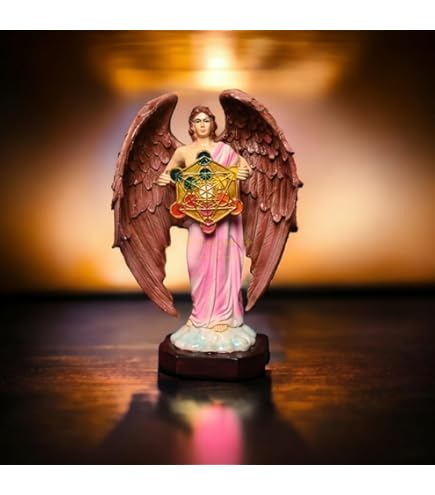 XinTX Mini Praying Angel Statue - Resin Guardian Angel Figurine For Home Decor & Bookshelf Display