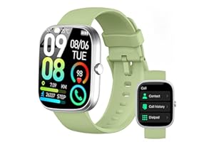 DYURWA Smartwatch Uomo Donna/Effettua/Risposta Chiamate, 1.91"HD Orologio Smartwatch Contapassi /Cardiofrequenzimetro, 2025 Fitness Tracker SpO2 Sonno, Impermeabile IP68 113+Sportive per Android iOS Ciano