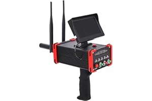 SONK Détecteur de métaux, Kit de détecteur d'or en métal à écran HD avec écouteur, Treasure Finder Metal Scanner Search Range 99 mètres Détection de Profondeur 16M pour Or Argent Cuivre(EU)