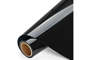 ‎IMODEUR IModeur Plotterfolie Textil Schwarz – 30,5 x 244 cm Flexfolie Plotter Textil Schwarz für Silhouette Cameo, Textilfolie für Kleidung, Mützen, Hosen, andere Stoffe