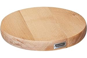 WAGNER DESIGN YOURSELF WAGNER Pflanzenroller MASSIV Ø 25 x 5 cm I Pflanzenroller für Innenbereich, Buche natur I Blumenroller aus FSC®-Massivholz I Kübelroller aus Holz I Tragkraft 100 kg I Made in EU - 20027101