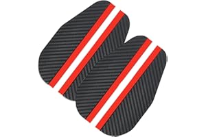 TSUOUKL 2 Paio di Copripioggia per Specchietto Retrovisore Auto,Accessori Tuning Auto Esterno Parasole e Parapioggia Universale in Fibra di Carbonio per Specchietti Retrovisori