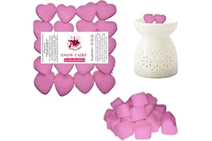 MA CRAFTS&FRAGS 20 x Highly Scented Wax Melts Mini Hearts Many fragrances Designer Inspired (Snow Fairy)