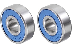 QUARKZMAN S608-2RS 8x22x7mm Sfere Cuscinetti x 2pz 440C Acciaio Inossidabile per Macchine e Strumenti, [Doppio Sigillato]