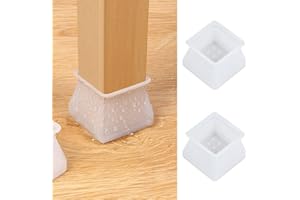 PANTHEM Tappi per gambe della sedia in silicone rettangolari, 32 pezzi, per sedie, per sedie, per proteggere le gambe della sedia, per proteggere i pavimenti, per gambe del tavolo da 3,5 cm fino a 4,5 cm