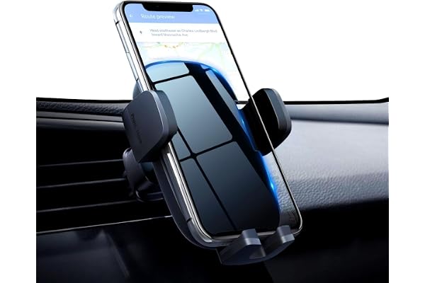 m MU Porte / Support Téléphone avec Rotation à 360 degrés pour la Bouche d'aération de la Voiture pour iPhone Samsung et Autres Smartphones