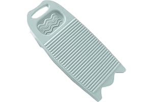 CUCUFA Household Washboards, Plastic Hand Washing Board Non-Slip Laundry Washing Boards, Manual Wash Clothes Pad Washing Tool, Light Blue