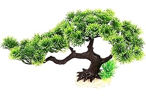 PETPHINDU Simulation d'arbre Bienvenue Pine Plastique Ornements Paysage Fête Décoratif Artificiel Aquariums Plantes d'eau pour Aquarium À La Maison