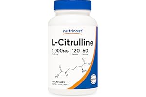 Nutricost L-Citrulline 500mg, 120 Capsules - Gluten Free, Non-GMO