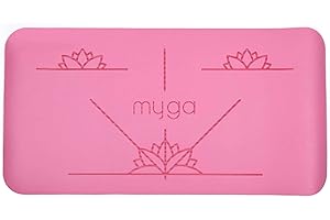 Myga Alignment Yoga Pad Mat - Cuscinetti antiscivolo per un'ammortizzazione extra con il ginocchio - Supporto per gomiti e mani