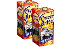OVEN, BRITE 2 x Oven Racks Grill Cleaner Kit Liquid 500ml Pair of Gloves Bag Easy to Use Set