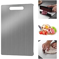 Tagliere In Acciaio Inox 304 Buchklassiker - Senza BPA, Antibatterico, Con Bilancia, Per Cucina E Campeggio - Foto 8