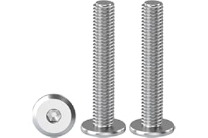 Drenky Viti Testa Piatta M5, Viti a Testa Piatta con Esagono Incassato, 20 Pezzi Viti a Testa Semicircolare In Acciaio Inox A2 V2A M5 X 40 mm Viti Di Connessione Per Mobili, Viti a Macchina