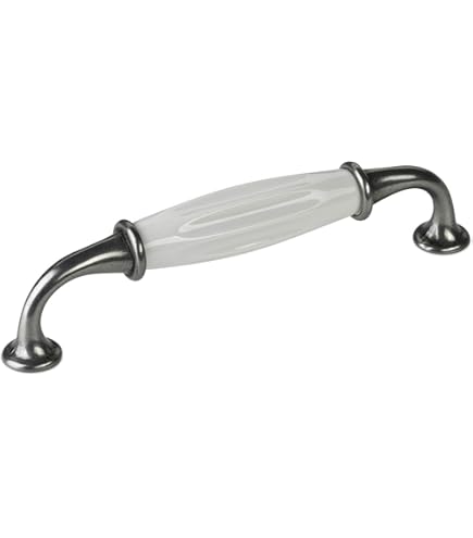GUWINA 6 Stuks Zilveren Keukenkast Handvat 128mm, Deurgrepen Moderne Lichtgrijze Kledingkast Deurkruk, Zinklegering Badkamerkast Handgrepen, Lade Pull Voor Kast Meubels Dressoir Met Schroeven
