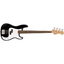 Squier by Fender Debut Precision Bass Guitar for Beginners, Black